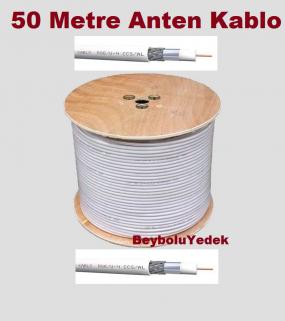 Anten Kablosu , Uydu Kablosu RG6 U4 Tv Anten Kablo 50 MT