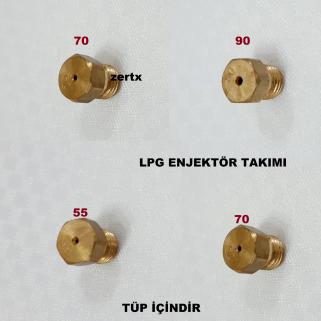 Vestfrost Ocak LPG TÜP Dönüşüm Enjektör Memeleri Takım , 7 Lokma Anahtar İle Sökülür Tüp İçin