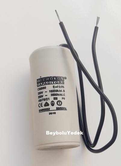 https://www.fullyedekparca.com/6 MF Kondansatör Kablolu , 6 mf 250 Volt AC  Motor Kapasitör