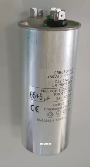 https://www.fullyedekparca.com/65+5 uF Klima Kapasitör , 65+5 mF 450 V AC Klima Kondansatörü