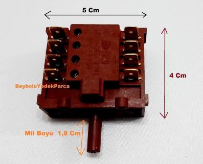 Luxell Fırın 4 Lü Şalter Kademe Ayar Düğme