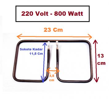 Tost Makinesi Rezistans 23 cm x 13 cm 800 Watt - 220 Volt