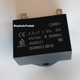 https://www.fullyedekparca.com/2,5 uF  KLİMA FAN KAPASİTÖR , 2,5 uF ,  450 Volt AC 50- 60 HZ ,