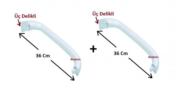 B.p.s. No Frost Buzdolabı Kapı Kolu BEYAZ Renk Takım