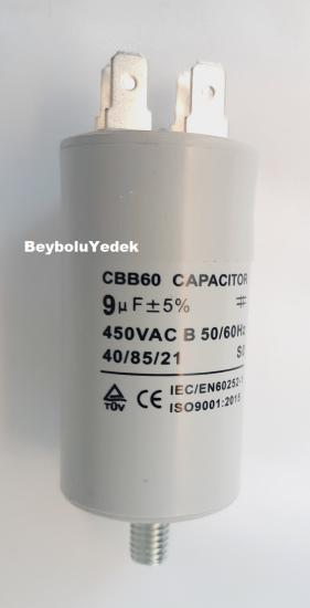 9 mf 450 VAC 50 HZ Motor Kapasitör