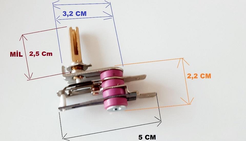 https://www.fullyedekparca.com/Semaver , Çay Makinesi Termostat , Mil Uzunluğu 2,5 cm 10 Amper