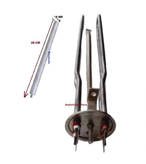 https://www.fullyedekparca.com/Arçelik T 7365 E BS Rezistans ve Anot Çubuk Dahil Termosifon Rezistansı