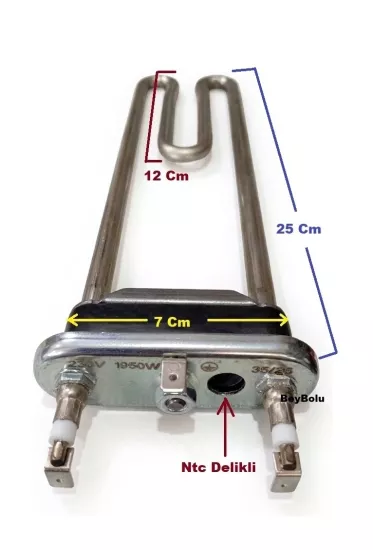 Arçelik 9103 Ycm Rezistans 1950 W , Çamaşır Makinesi Rezistansı 1950 Watt