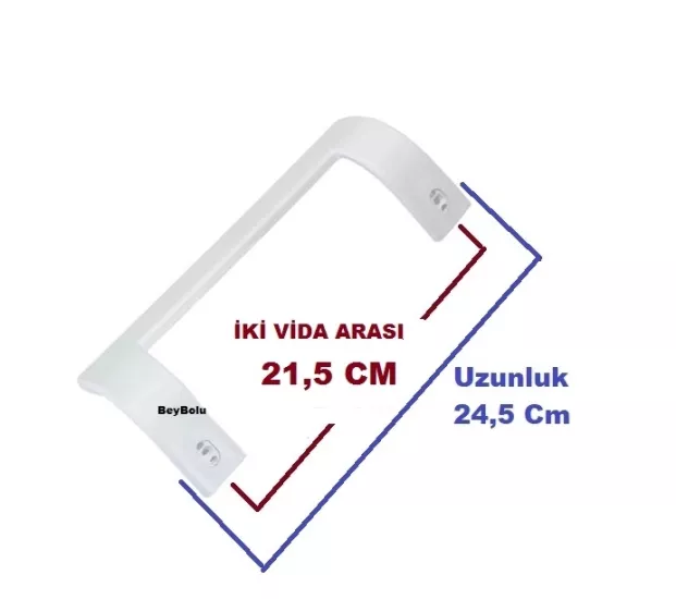 ALTUS Uyumlu Buzdolabı Kapı Kolu Beyaz Renk Buzdolabı Kol