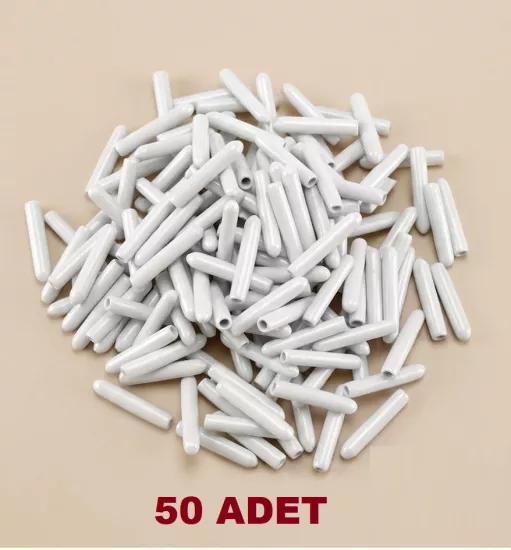BEYAZ Arçelik Bulaşık Makinesi Sepet Ucu Kapak Pas ve Küf Önleyici Renk 50 Adet