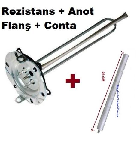 https://www.fullyedekparca.com/Arçelik T 7365 SL Titanyum Rezistansı ve Anot Çubuk 2000 Watt Rezistans Titanium