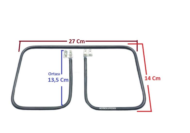 Arçelik Uyumlu Tost Makinası Rezistansı27 cm x 14,5 cm 900 Watt