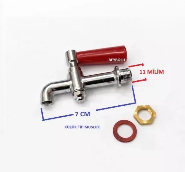 Semaver Çay Kazanı Musluk , Semaver Çaycı Kazan Musluğu - Diş Çap 11 MM