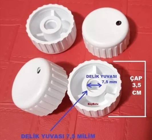 Altus Uyumlu Geniş Delik Yuvalı 4 lü Ocak Düğme Takımı