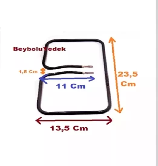 Tost Makinesi Rezistans 23 cm * 13 cm , 800 Watt - 230 V