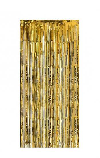 Gold Metalize Kapı Duvar Püskül 82 cm x 200 cm