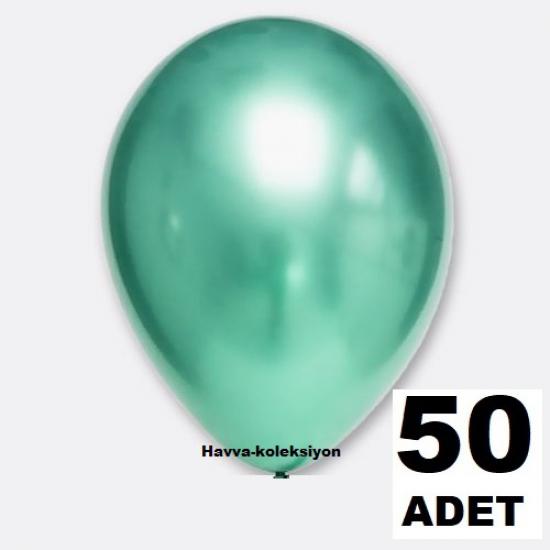 Yeşil Krom Balon 12 iNÇ 50 li