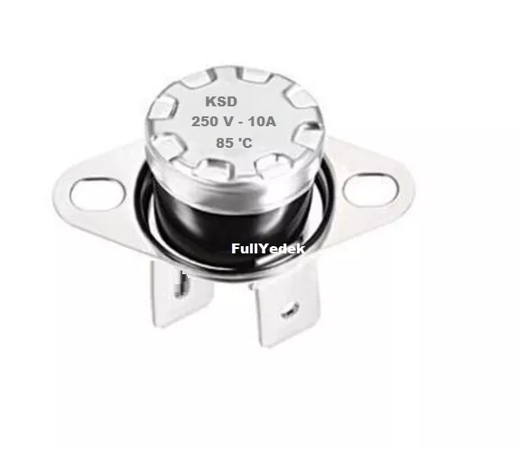 KSD301 85 °C Limit Termostat NC 250V 10 Amper