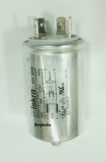 Arçelik Uyumlu Metal TİP Parazit Filtresi Kondansatör 16 Amper 275 V