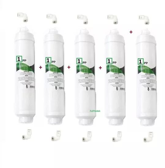 5 micron Quick inline Filtre , 1. Aşama Kapalı Kasa Su Arıtma Osmosis No 1 Filitre , 5 ADET