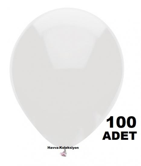 Çap 28 cm Beyaz Balon 100 lü