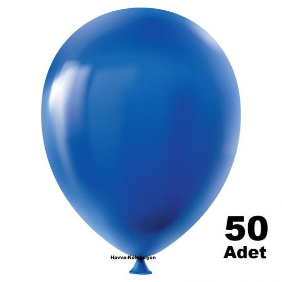 Pastel Lacivert Balon 50 Adet