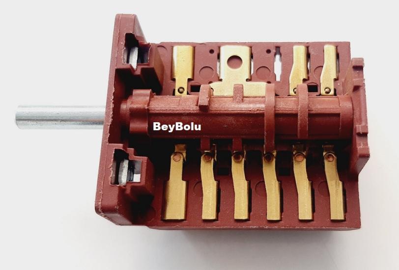 Esty Aef6253b01 Fırın Şalter Komutatör , Ankastre 6 + off konumlu Kademe Anahtarı 