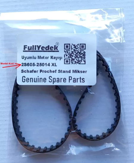 XI uyumlu Kayış Schafer 2S605-25014-GUM01 Prochef Xl Stand Mikser Motor Kayışı