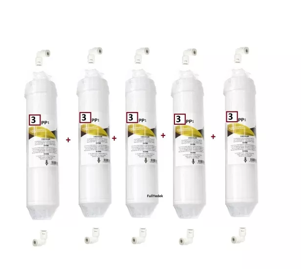 1 Micron Quick inline Filtre 5 ADET , Osmosis No 3 Filitre , 3. Aşama Kapalı Kasa Su Arıtma 3. Filitresi