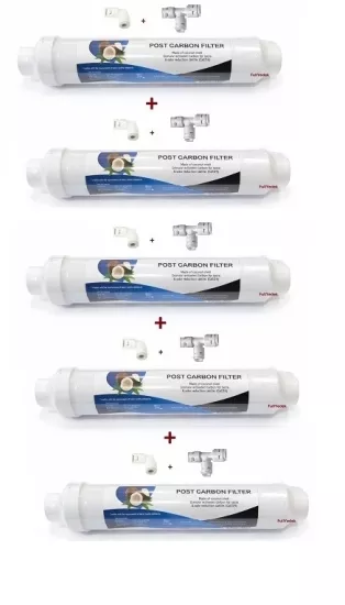 5 ADET Osmosis Pos Karbon Tatlandırıcı , Quick inline 5. Aşama Son Filitre Ev Tipi Kapalı Kasa