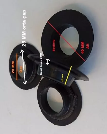 Termikel Uyumlu Ocak Düğme Altı Sızdırmazlık Conta 4 Lü , Set Üstü Ocak Düğme Contası