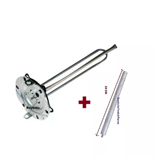 Demirdöküm DT2 65 S  Uyumlu Titanyum Rezistansı ve Anot Çubuk 2000 Watt Rezistans