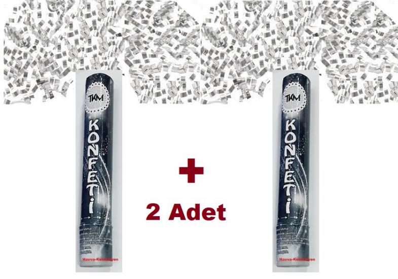 https://www.fullyedekparca.com/TKM Gümüş Renk Konfeti , 2 Adet Konfeti Kutu Uzunluk 30 cm