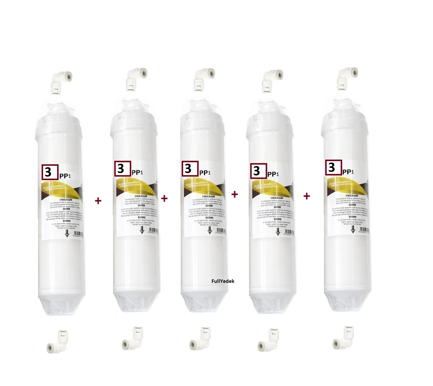 1 Micron Quick inline Filtre 5 ADET , Osmosis No 3 Aşama Kapalı Kasa Su Arıtma  Toptan
