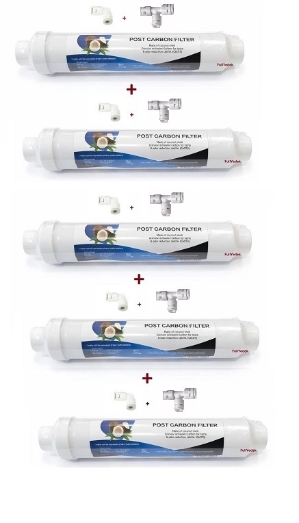 5 ADET Osmosis Pos Karbon Tatlandırıcı , Quick inline 5. Aşama Son Filitre Ev Tipi Kapalı Kasa
