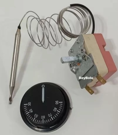 Demirdöküm Uyumlu Termosifon Termostat , Şofben Termostatı 0 - 90 Otomatik 16 Amper
