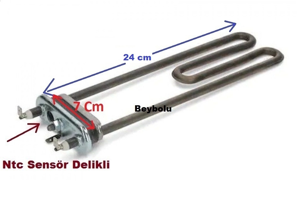 WDXOA4118AH/1-17 Hoover Uyumlu Rezistans , Çamaşır Makinesi Rezistansı Sensör Ntc yuvalı